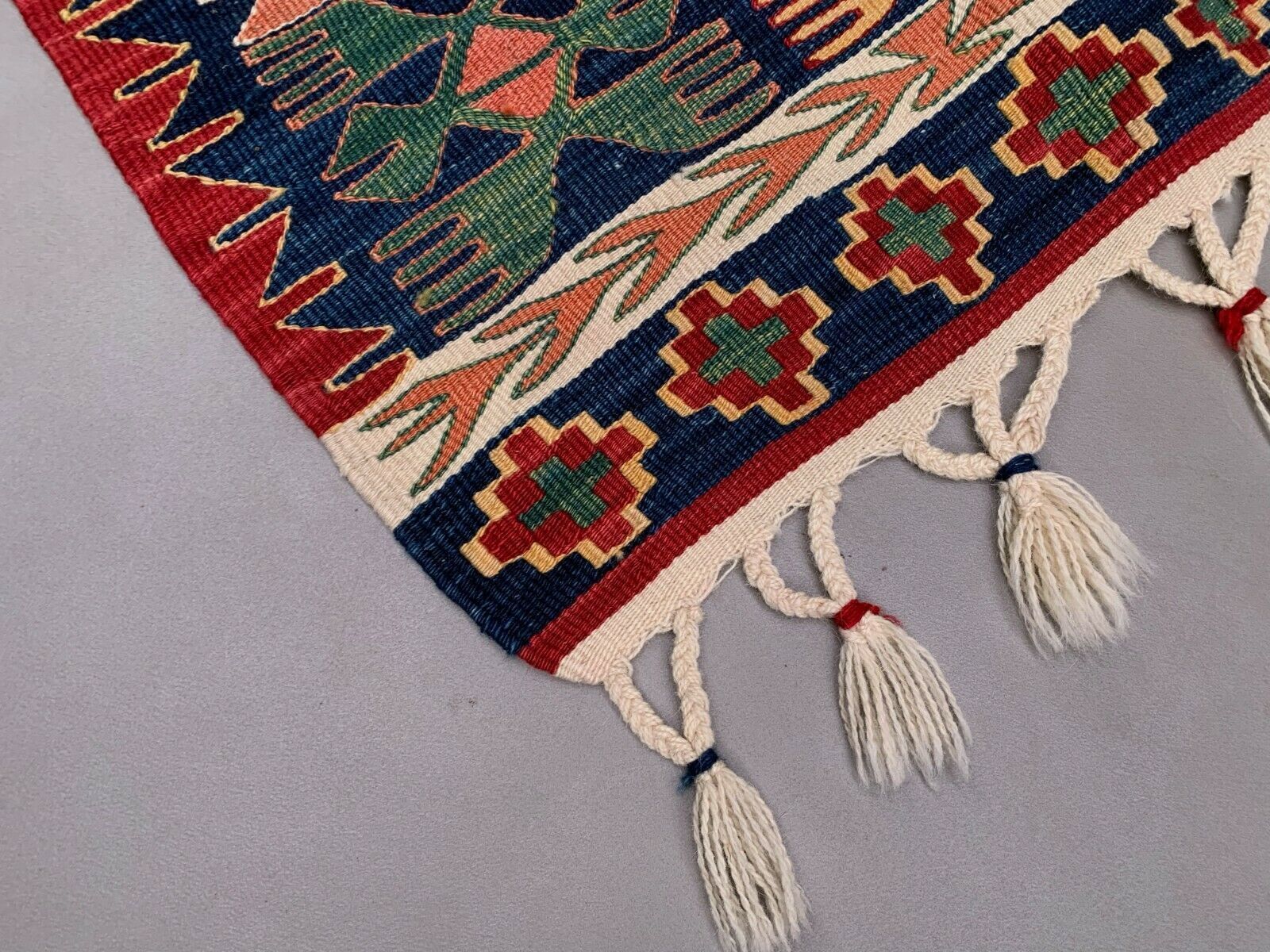 Turkish Ushak Kilim Rug 155x111 Cm Shabby Vintage Wool Decor Kelim Medium photo Textiles