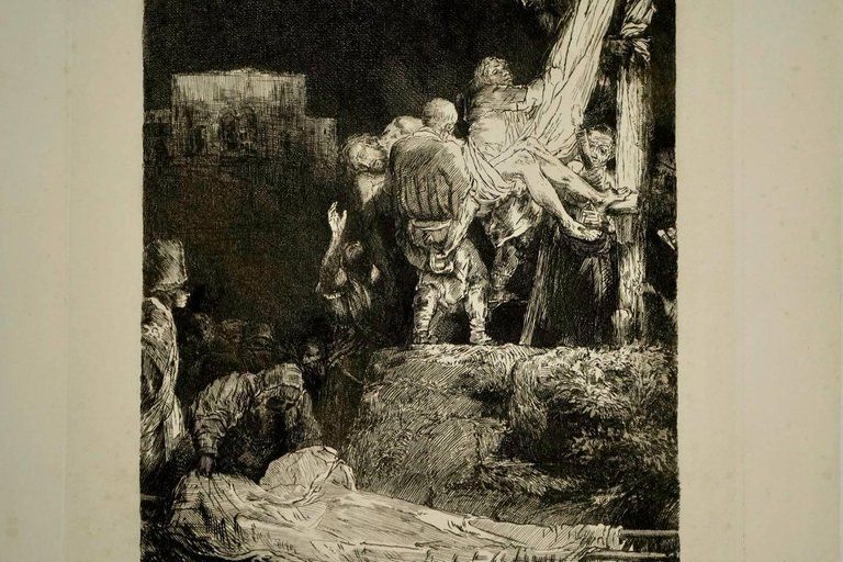Steel Engraving From The 19th Century Of Rembrandt By Francesco Novelisme photo for sale