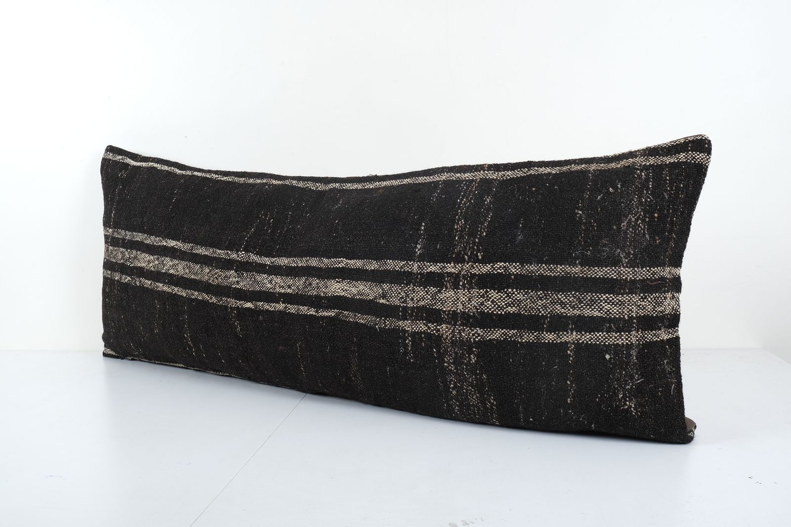 Goat Hair Organic Long Bedding Kilim Pillow Cover, Tribal Ethnic Pillow 20'' X 50'' photo furniture