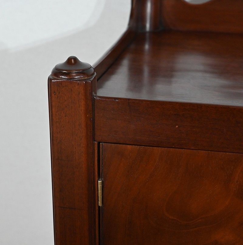 Travel Toilet Montauban In Solid Mahogany – Late 18th Century photo vintage