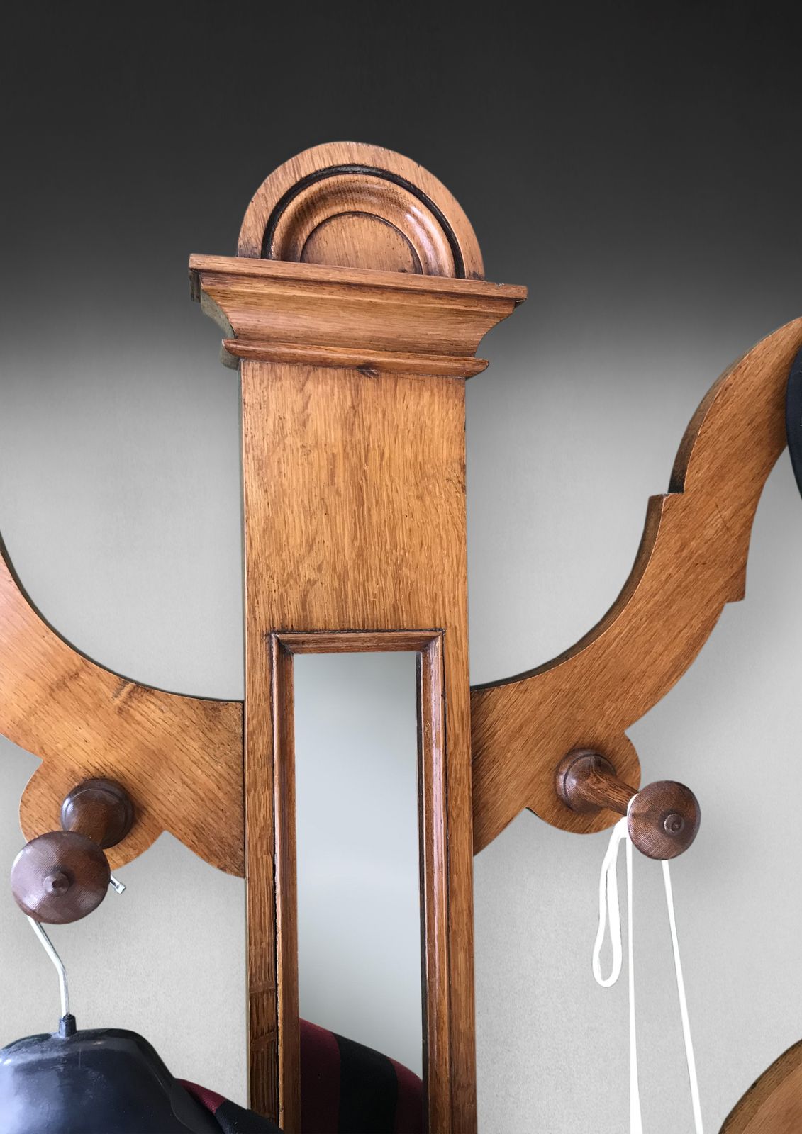 Victorian Oak Hall Stand, 1800s photo Furniture