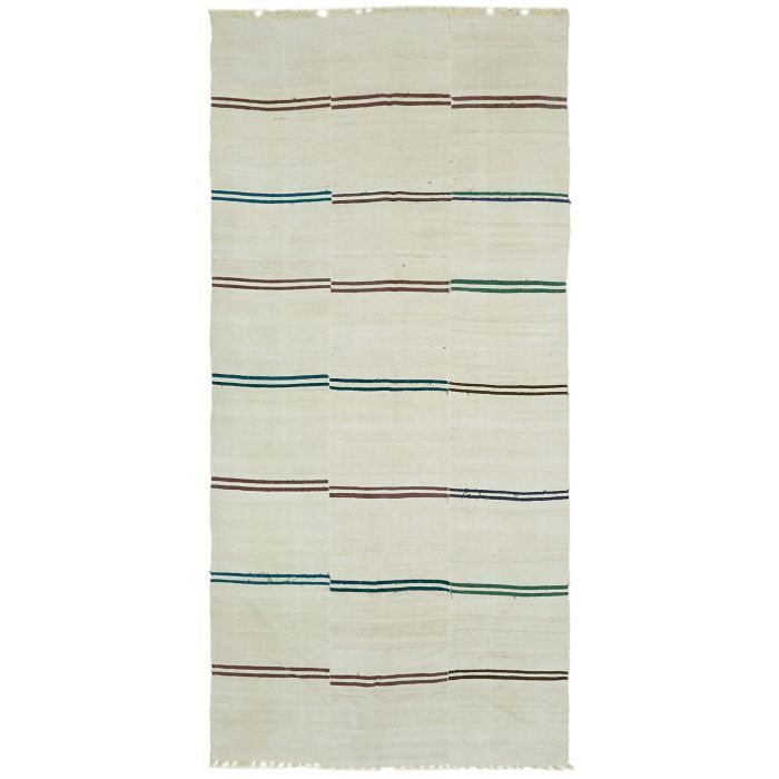 Vintage Turkish Hemp Kilim Rug 206 X 410 Cm