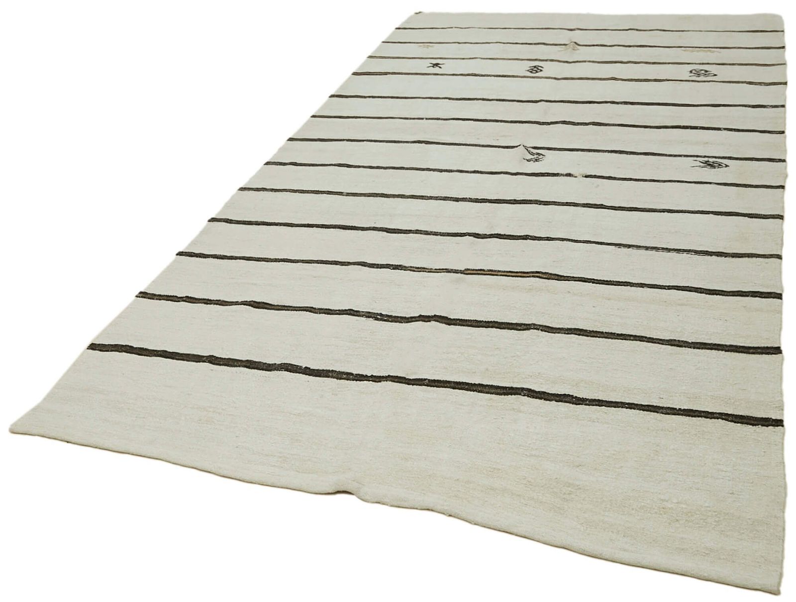 Turkish Oriental Hemp Kilim Rug 178 X 363 Cm photo for sale