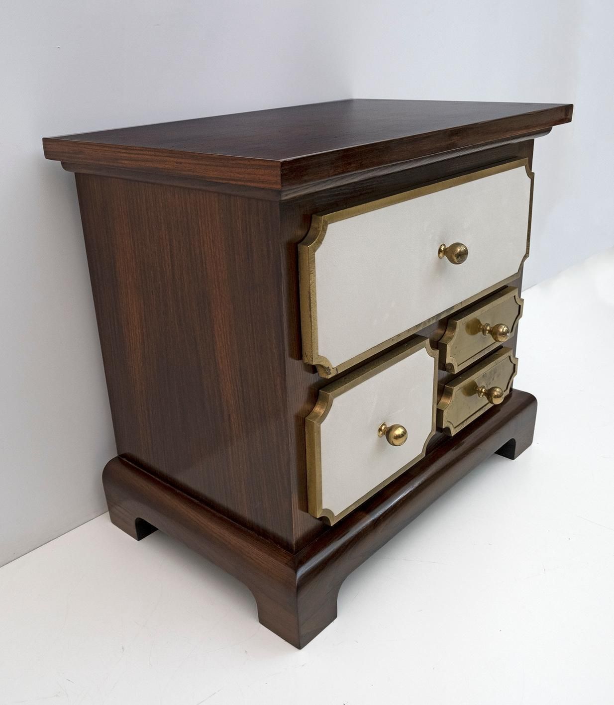 Set Of Luciano Frigerio Mid Century Modern Italian Dresser And Bedside Tables photo Furniture