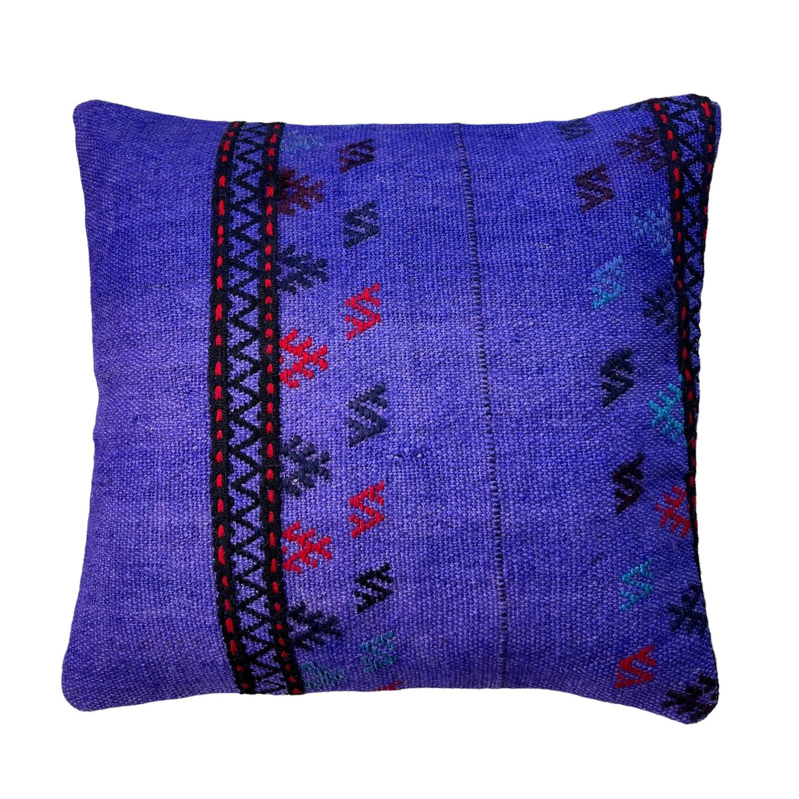 Kilim Pillow Cover Meditation Bench Kelim Teppich Boho 45x45 Cm Kilim Cushion Sofa Turkish Pillow photo vintage
