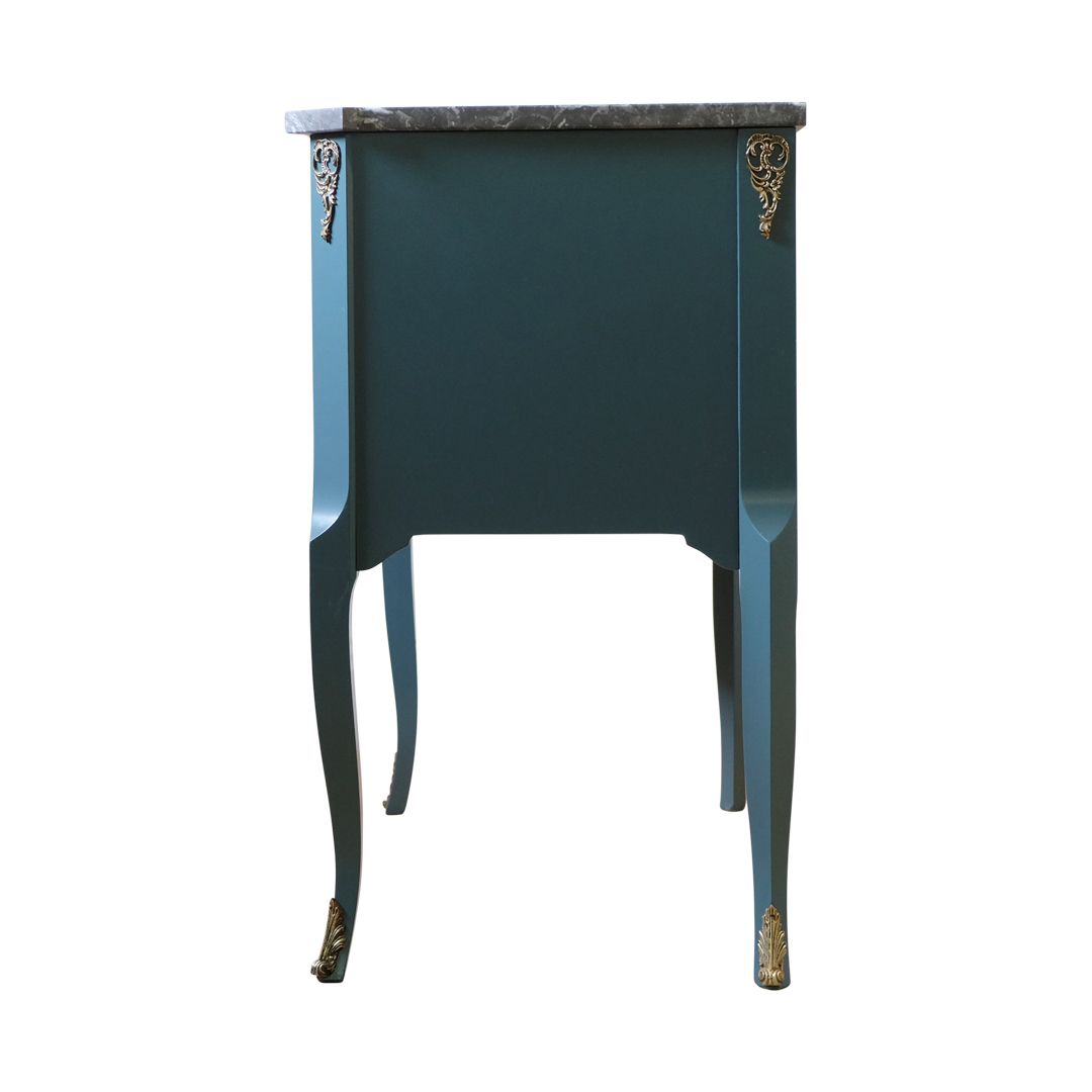 Gustavian Style Commode With Green Finish photo for sale