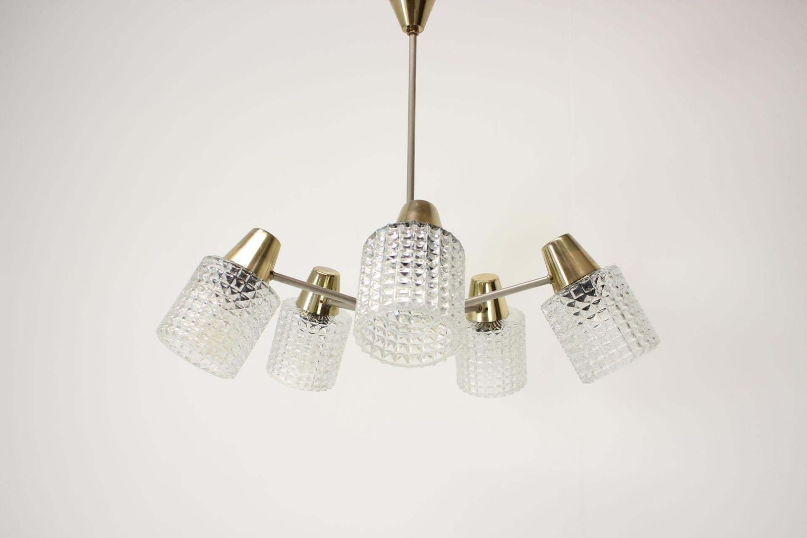 Mid Century Chandelier / Kamenický šenov, 1970's photo furniture