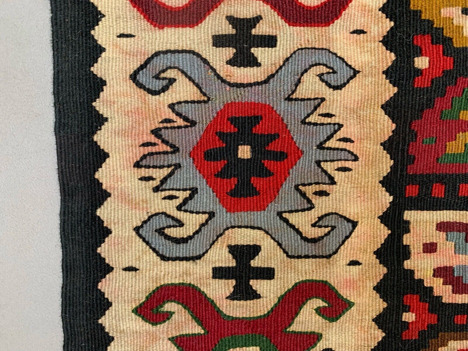 Vintage Kilim, Serbian Pirot Kelim Rug Shabby Wool 210x144 Cm Large photo buy
