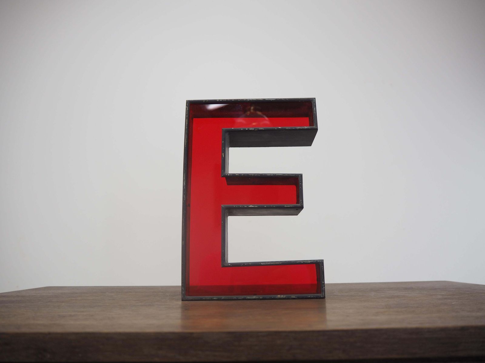 Industrial Iron Desk Decoration Letter Sign, 2000s photo for sale