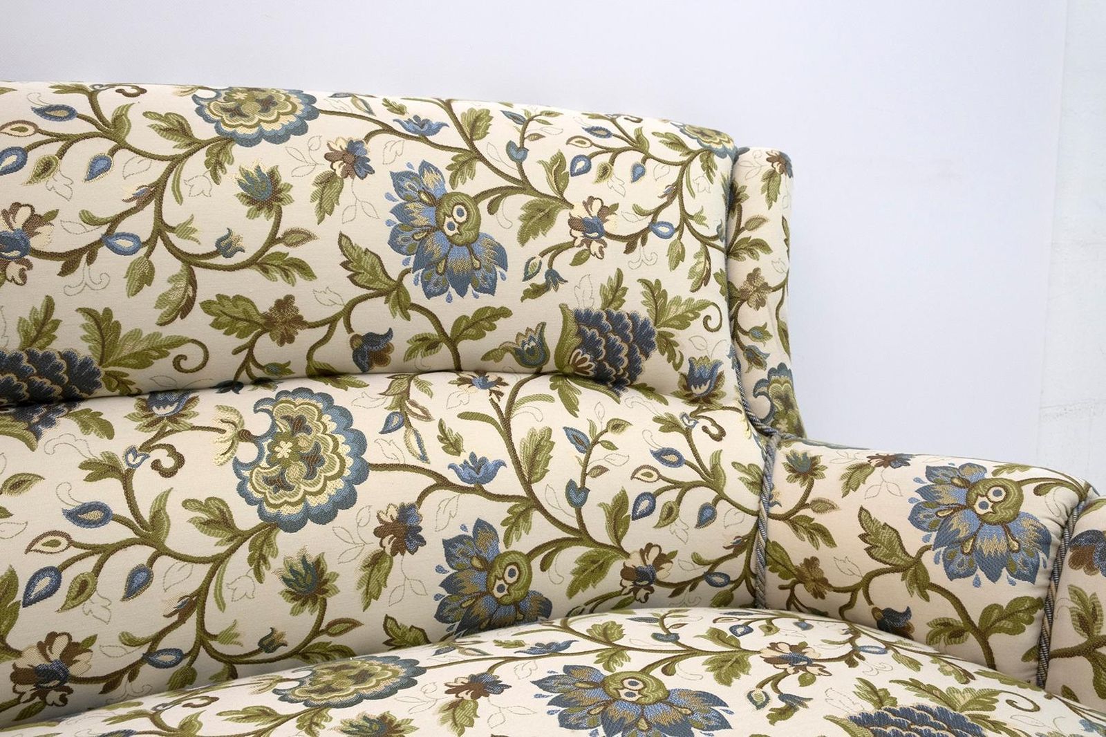photo furniture Rare 19th Century Napoleon III Brocade Sofa And Two Armchairs