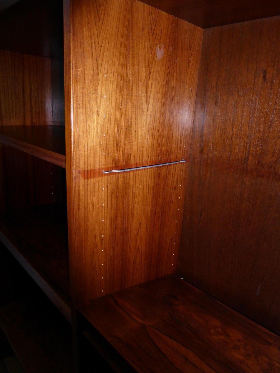 Danish Palissander Wood Bookcase Shelving Cabinet photo buy