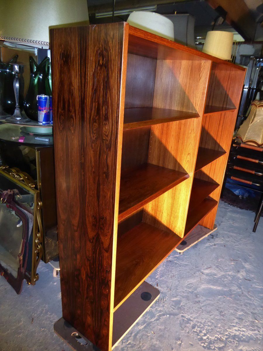 Furniture Danish Palissander Wood Bookcase Shelving Cabinet photo
