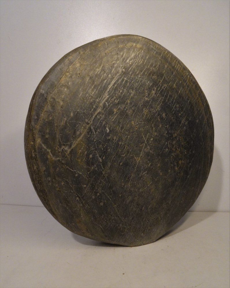 Large Brutalist Stone Pillow Vase In The Style Of Pia Manu photo for sale