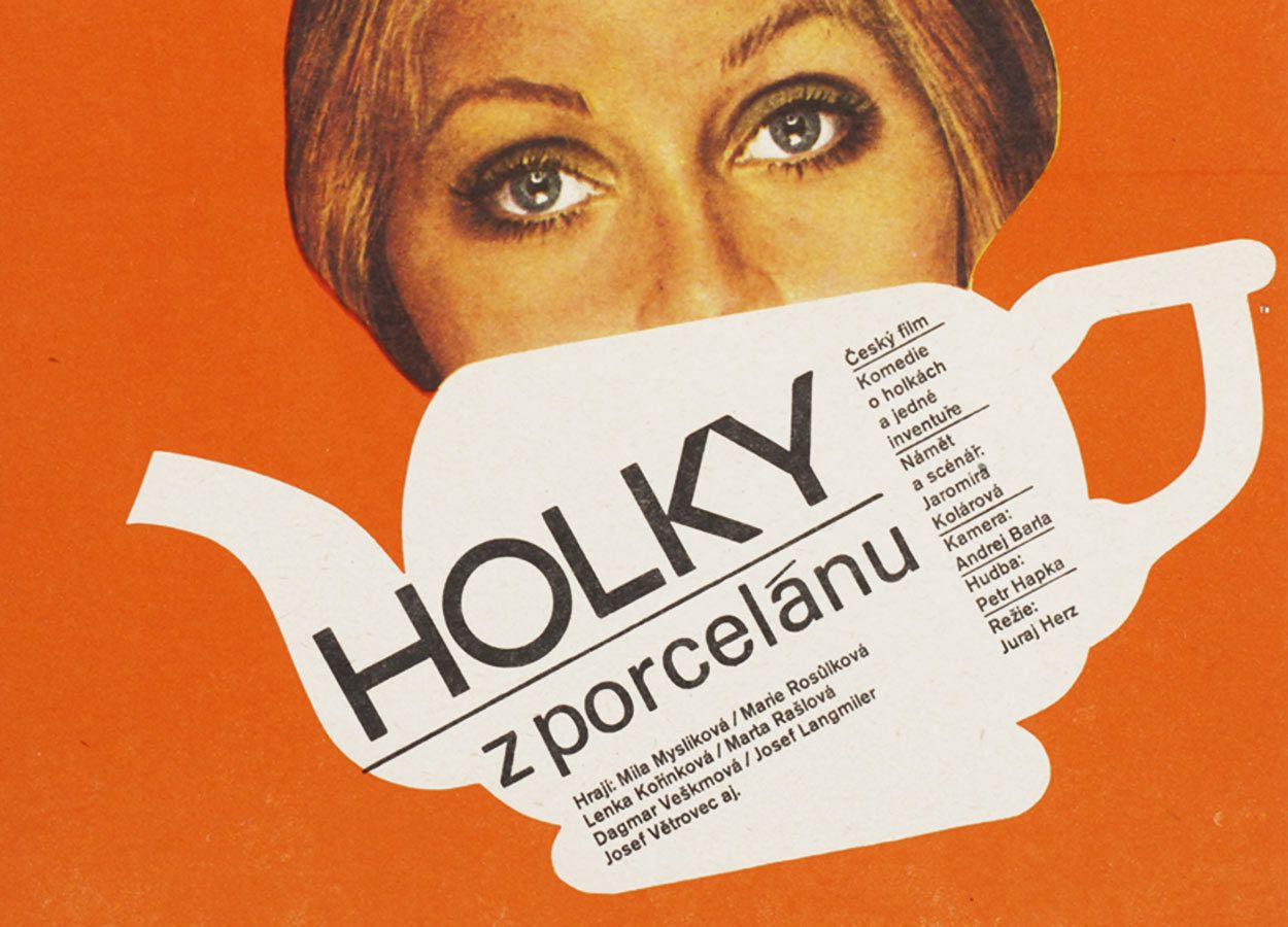 Movie Poster, Girls From A Porcelain Factory, Karel Vaca, 1975 photo for sale