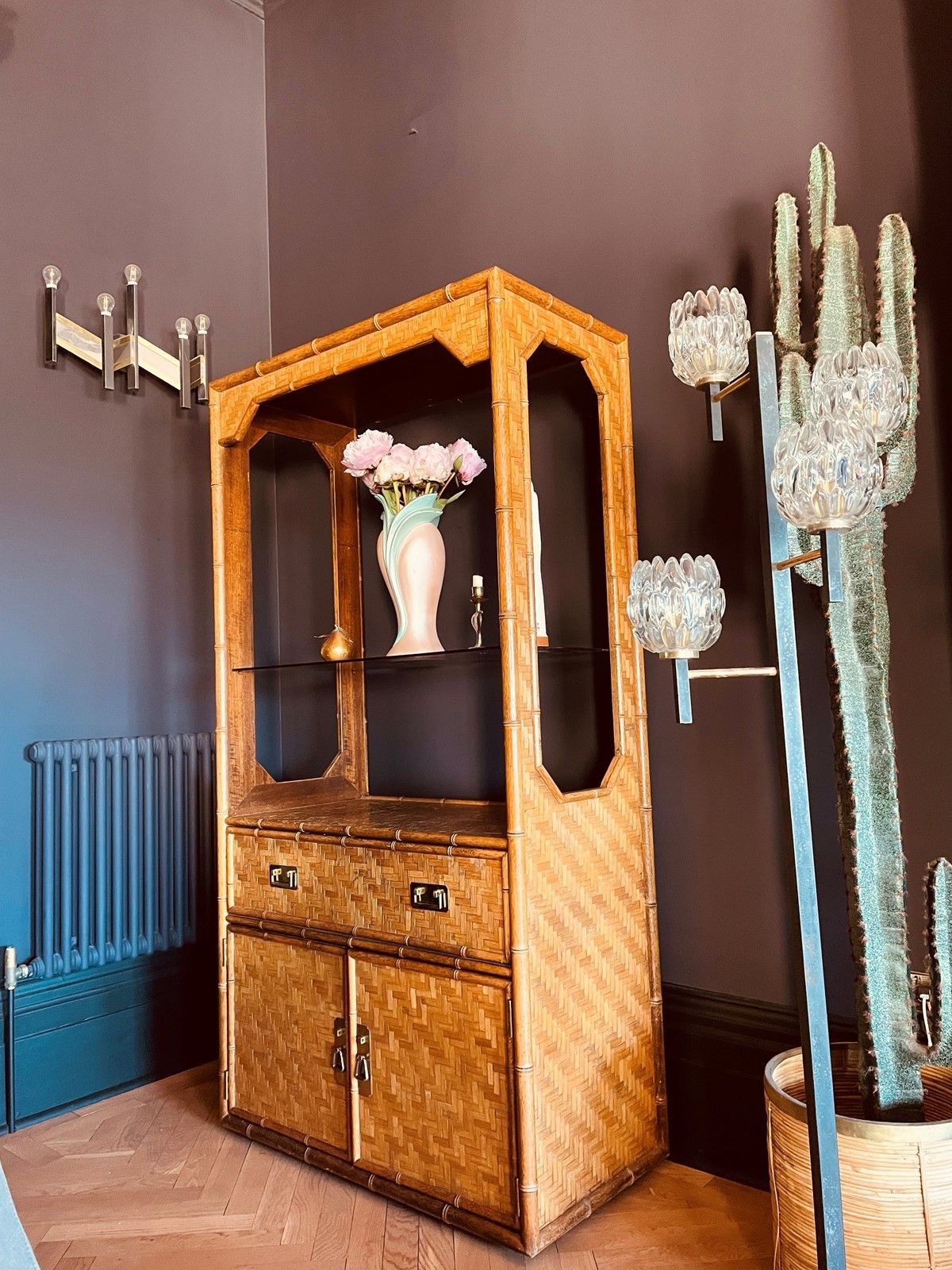 American Palm Wood Cabinet By Dixie Furniture