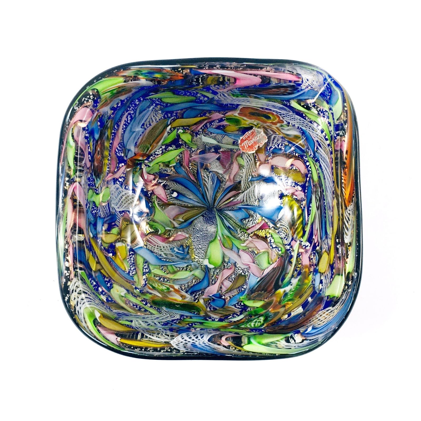 Large Murano Tutti Frutti Art Glass Bowl / Vide Poche By Dino Martens For Aureliano Toso, Italy, 1960s photo vinterior