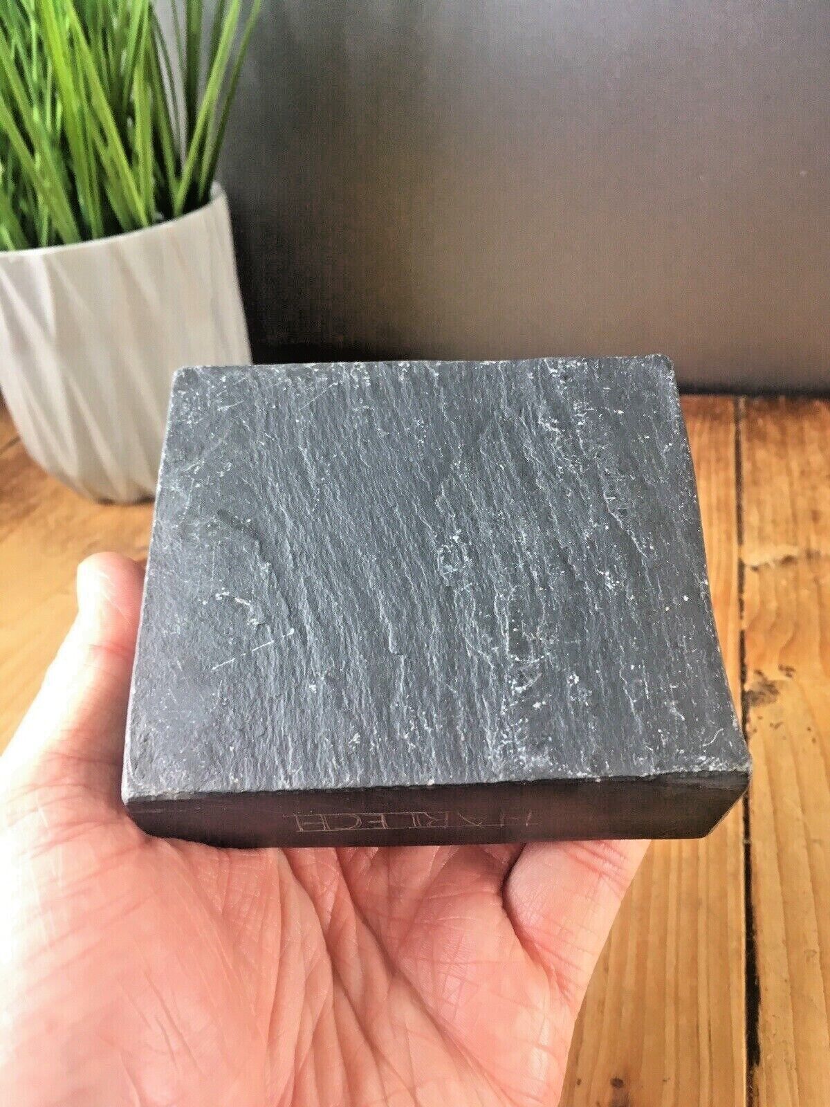 Vintage Art Deco Style Welsh Folk Art Slate Ashtray Harlech Geometric Antique photo vintage