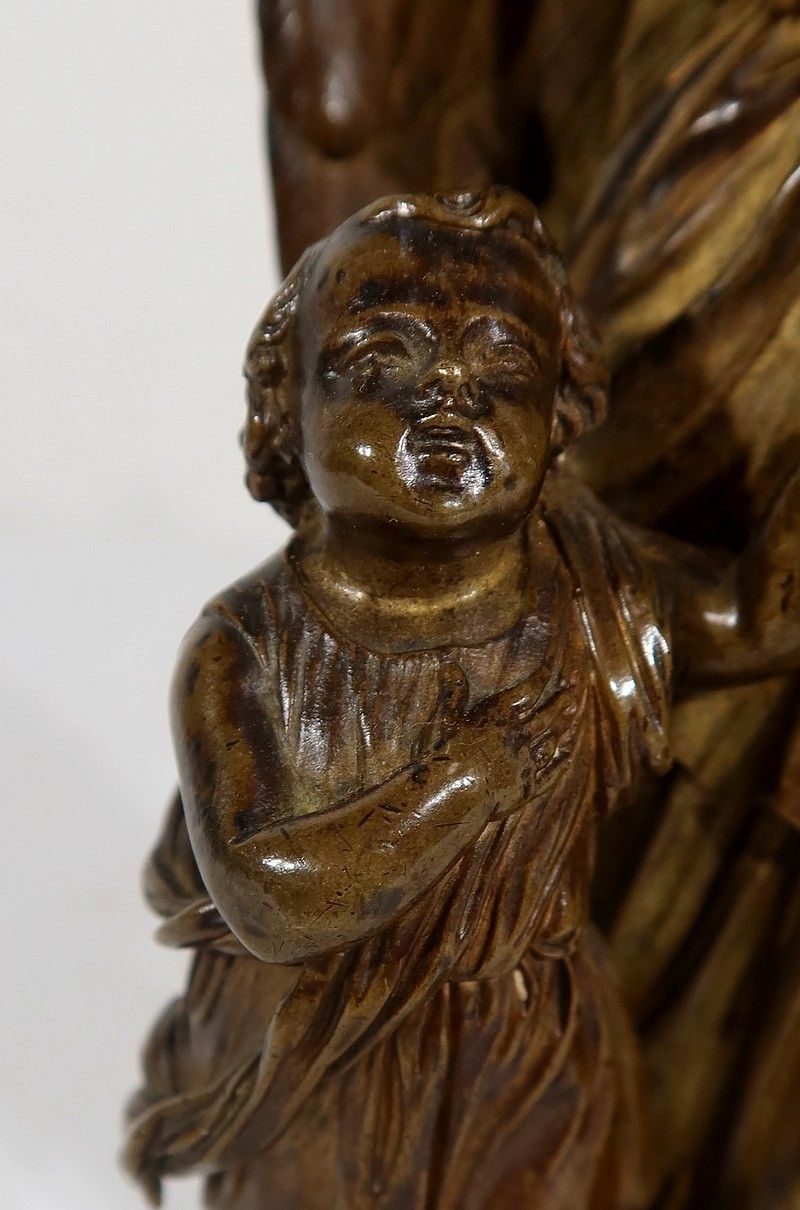 Patinated Bronze, “Child Led By An Angel” – 1900 photo buy