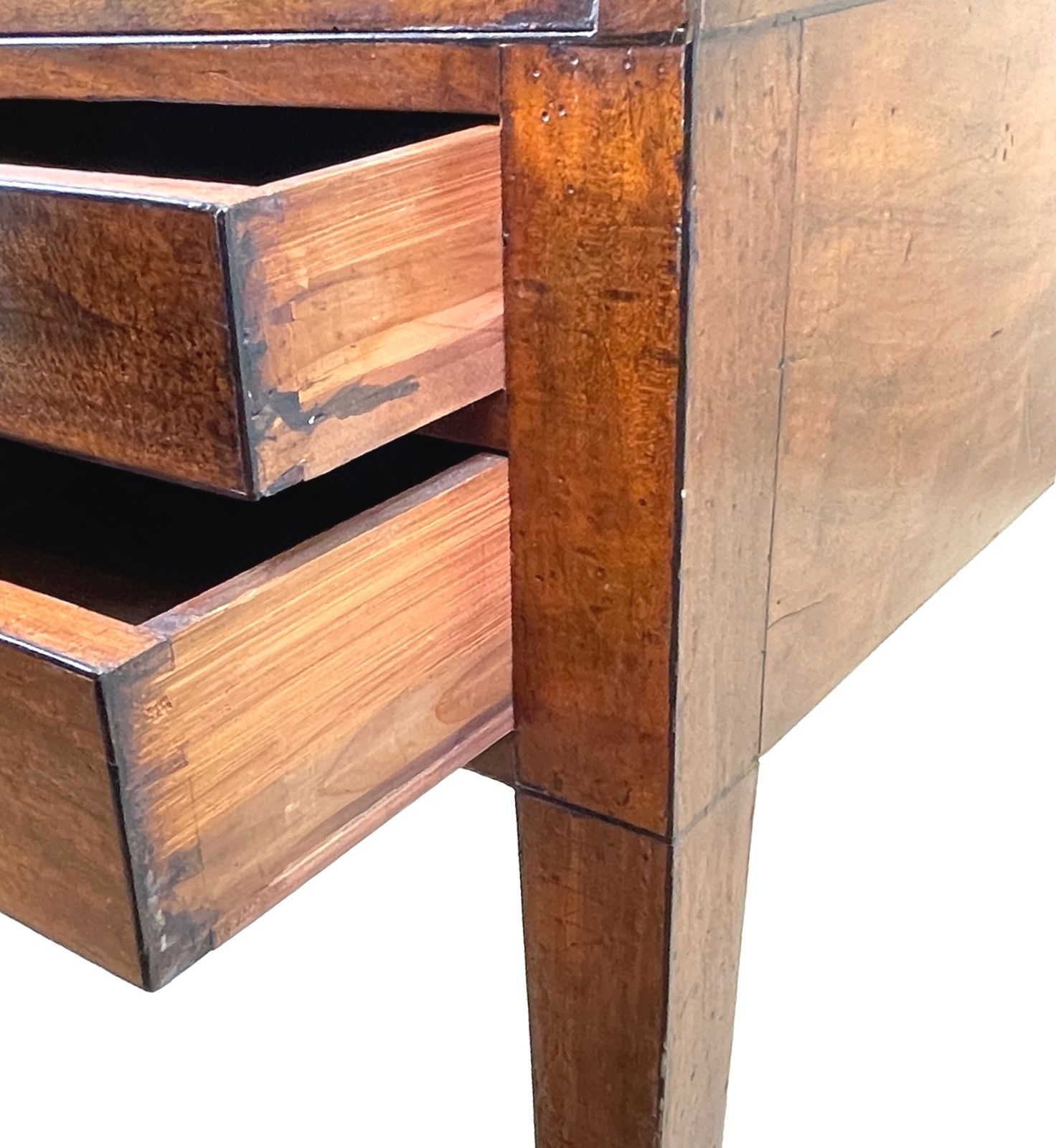 photo vinterior 18th Century Georgian Mahogany Cylinder Desk (England, Circa 1780)