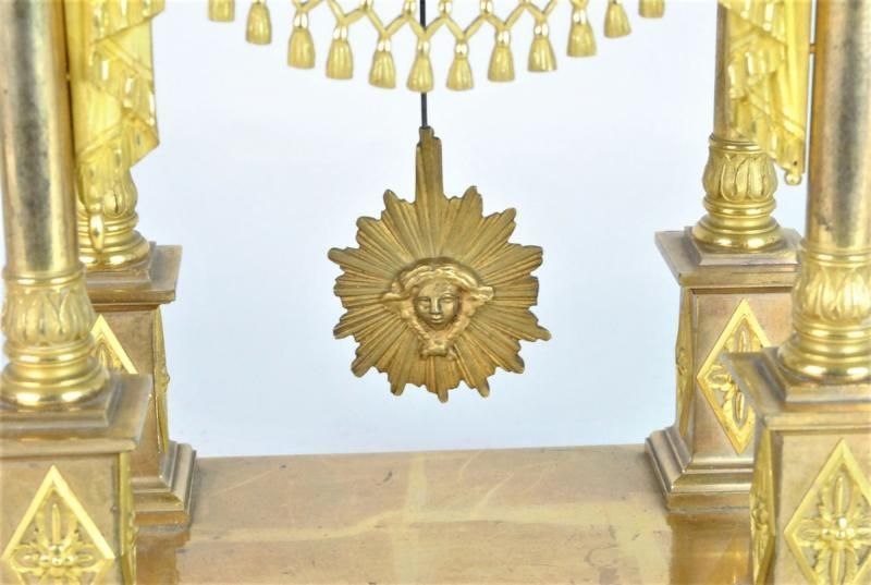 photo furniture Gilt Bronze Portico Clock, Empire Period, Xi Xth Century