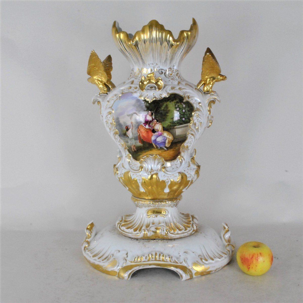 Large Porcelain Bridal Vase, Mid Xixth Century