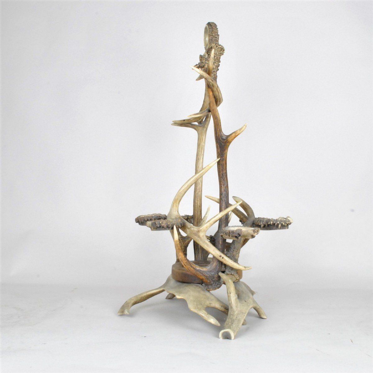 Glass Holder And Bottle In Horn, End Of The Xi Xth Century photo furniture