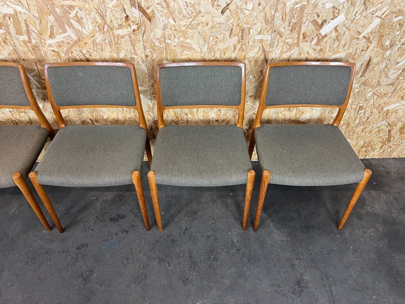 6x 60s 70s Chairs Teak Dining Chair Niels O. Möller For Jl Møllers 60s photo Furniture