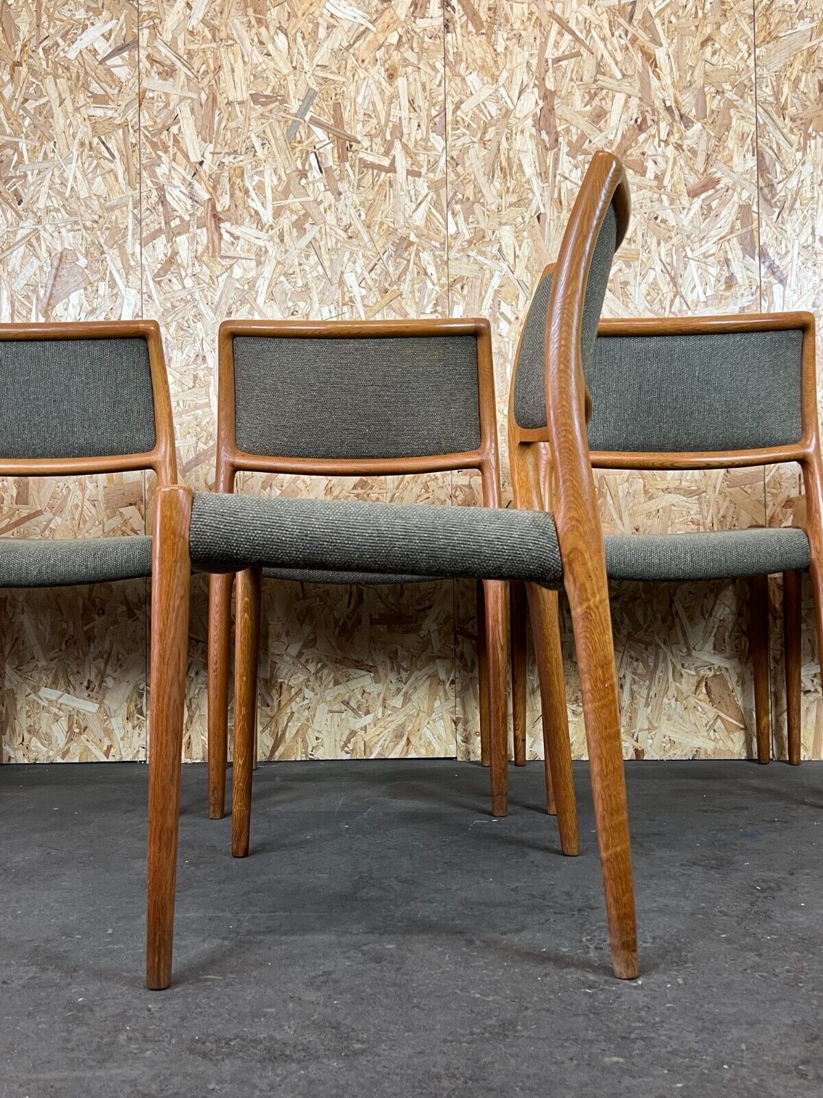 6x 60s 70s Chairs Teak Dining Chair Niels O. Möller For Jl Møllers 60s photo buy