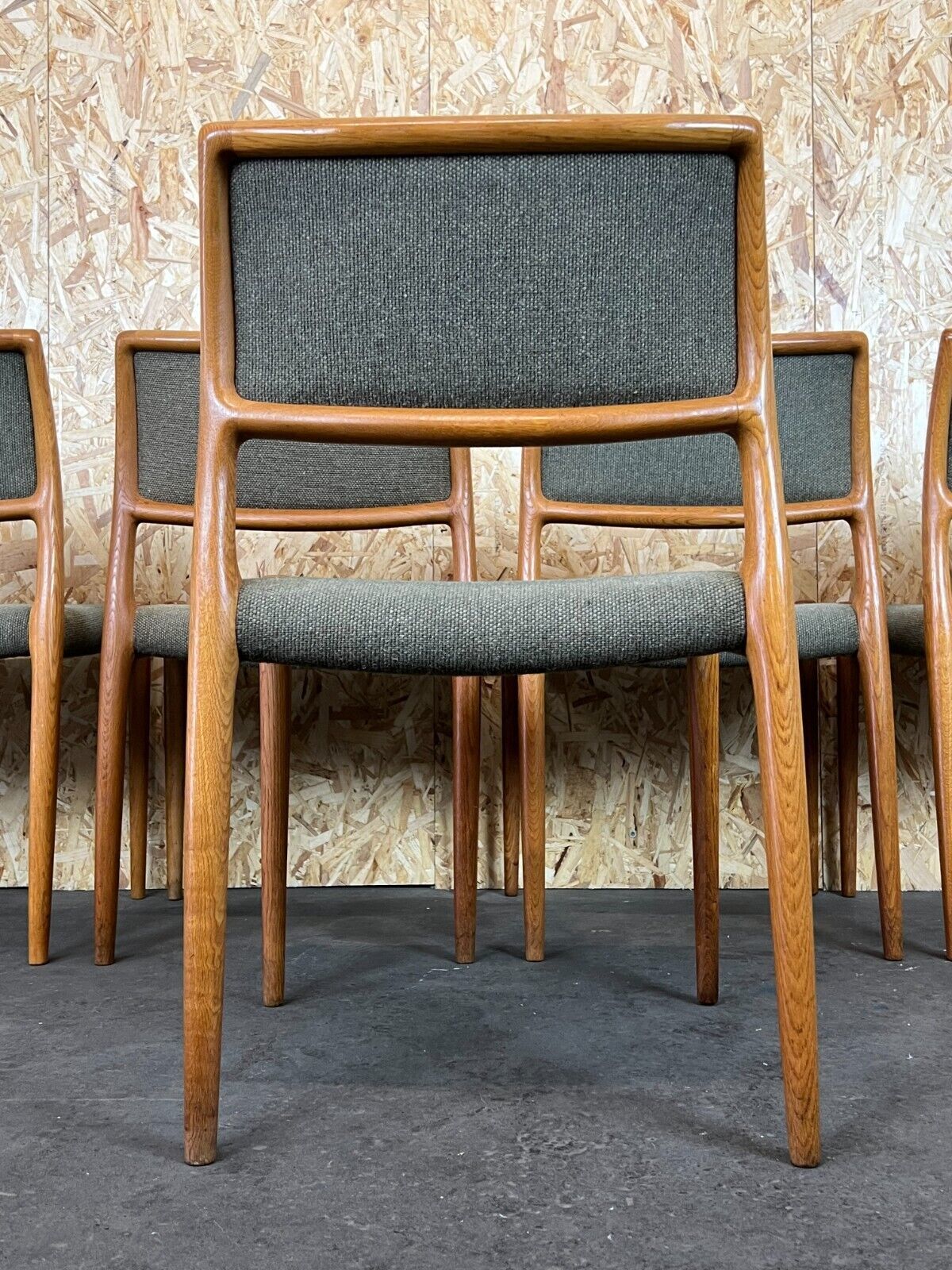 6x 60s 70s Chairs Teak Dining Chair Niels O. Möller For Jl Møllers 60s photo vintage