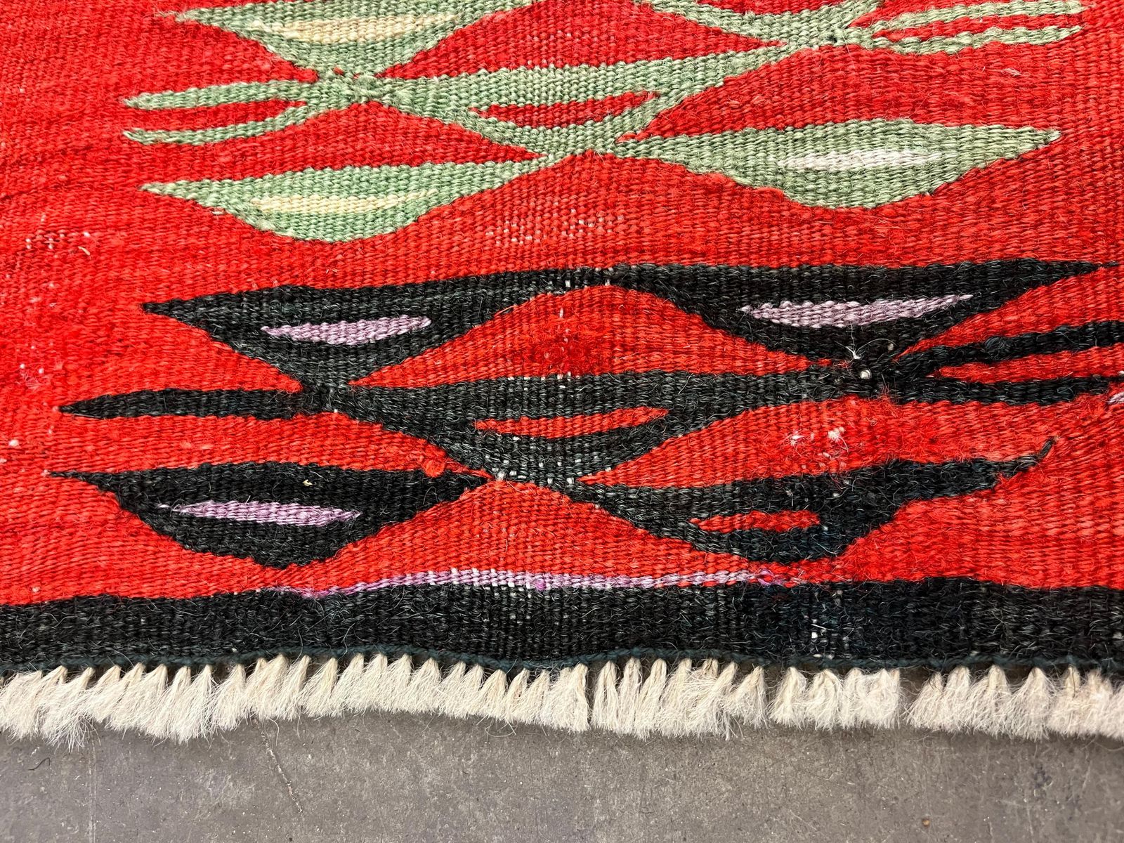 Large Antique Anatolian Kilim Rug Handmade Flatwoven Red Wool Area Rug 375x317cm photo 5400.0