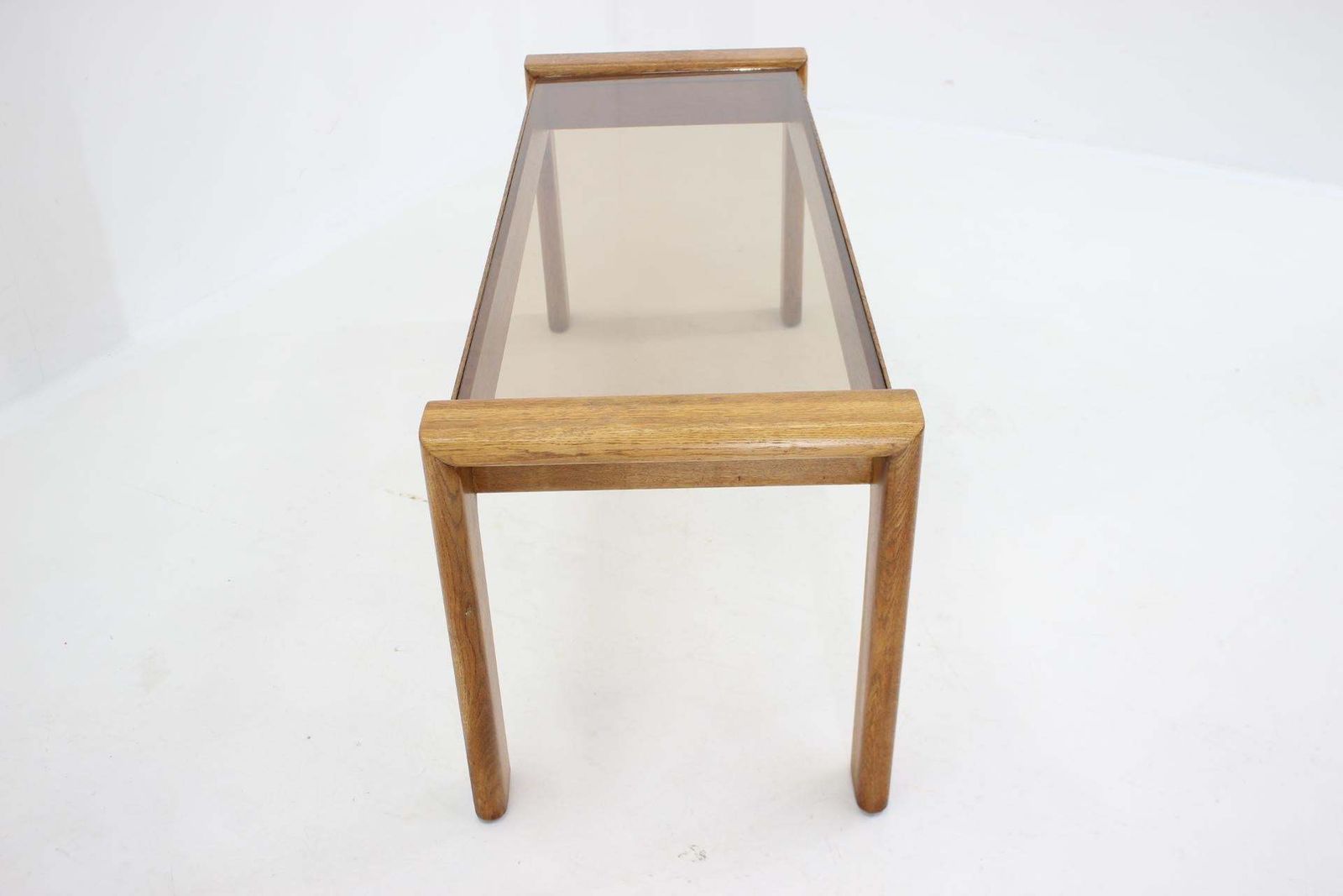 1960s Oak And Glass Coffee Table, Finland photo vintage