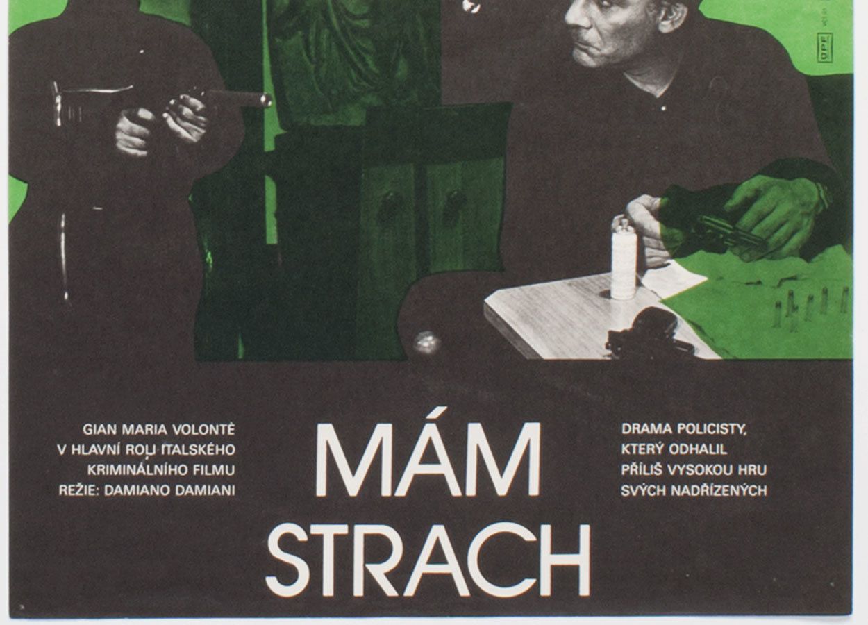 Original Film Poster, I Am Afraid, Karel Zavadil, 1981, Genuine Czech Vintage Print photo for sale