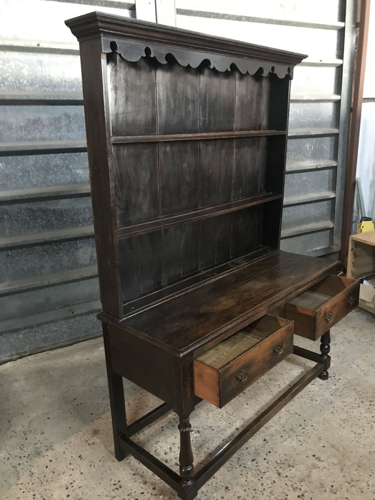 Beautiful 18th Century Oak Dresser photo vintage