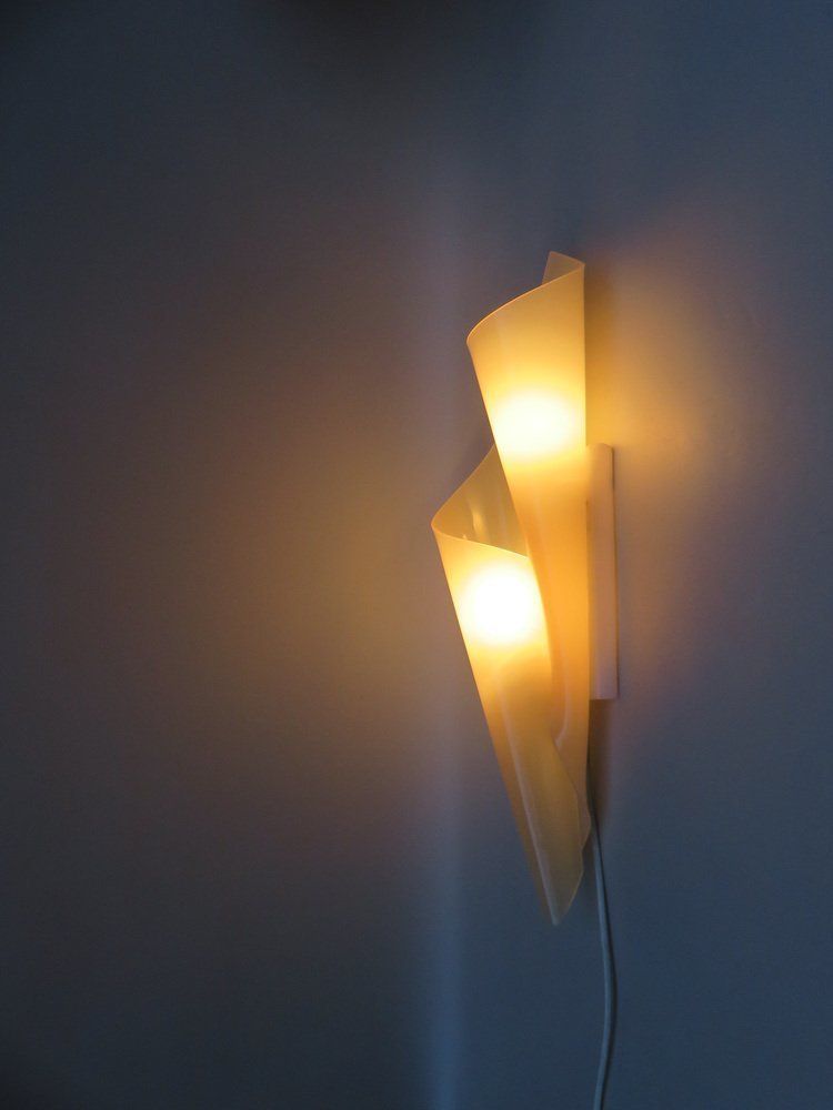 photo for sale Xxl Acrylic Glass Wall Lights By Hanns Hoffmann Lederer For Hl Leuchten, 1960s, Set Of 2