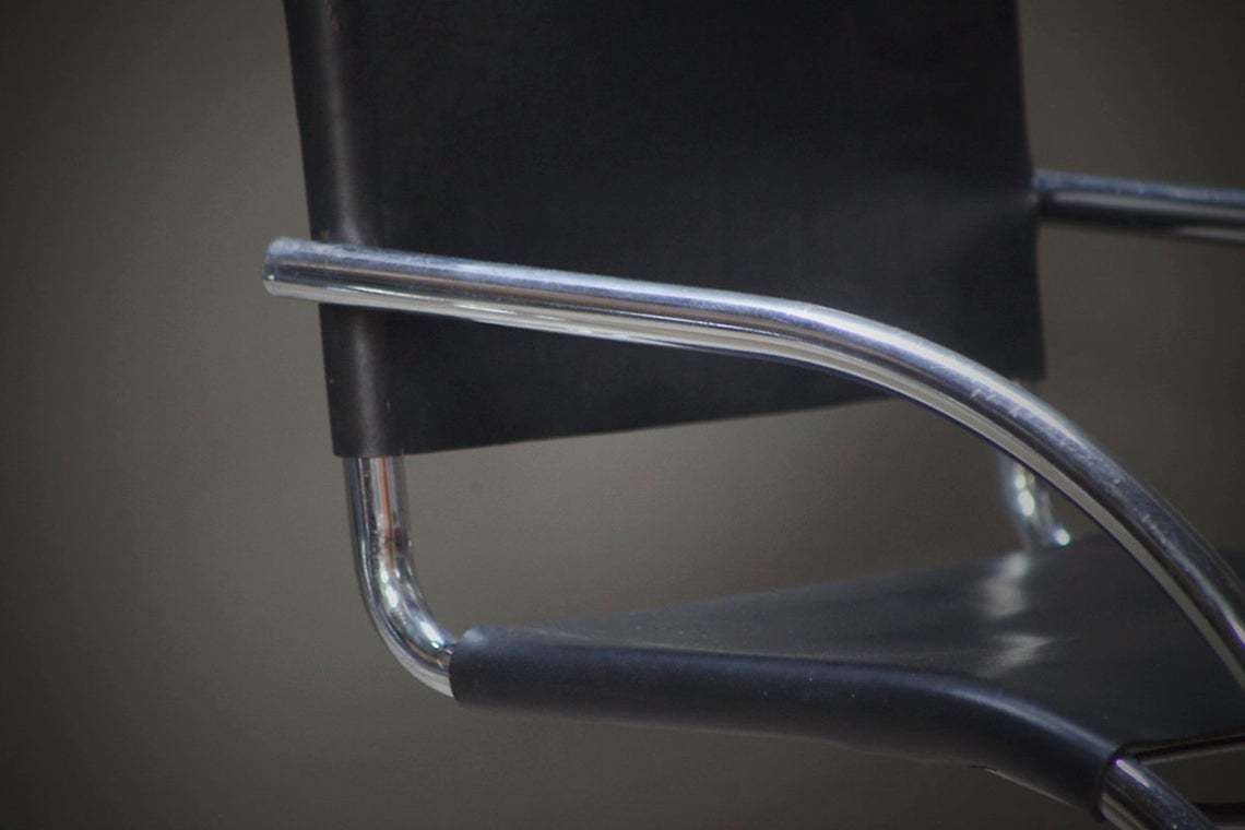 A Set Of Two Mr20 Cantilever Chairs By Mies Van De Rohe. photo for sale