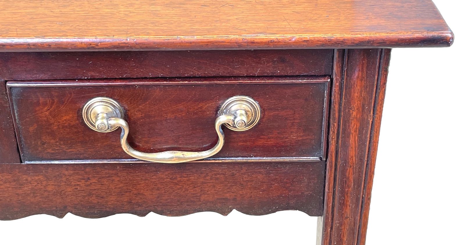 English Georgian Mahogany Side Table (England, Circa 1780) photo vintage