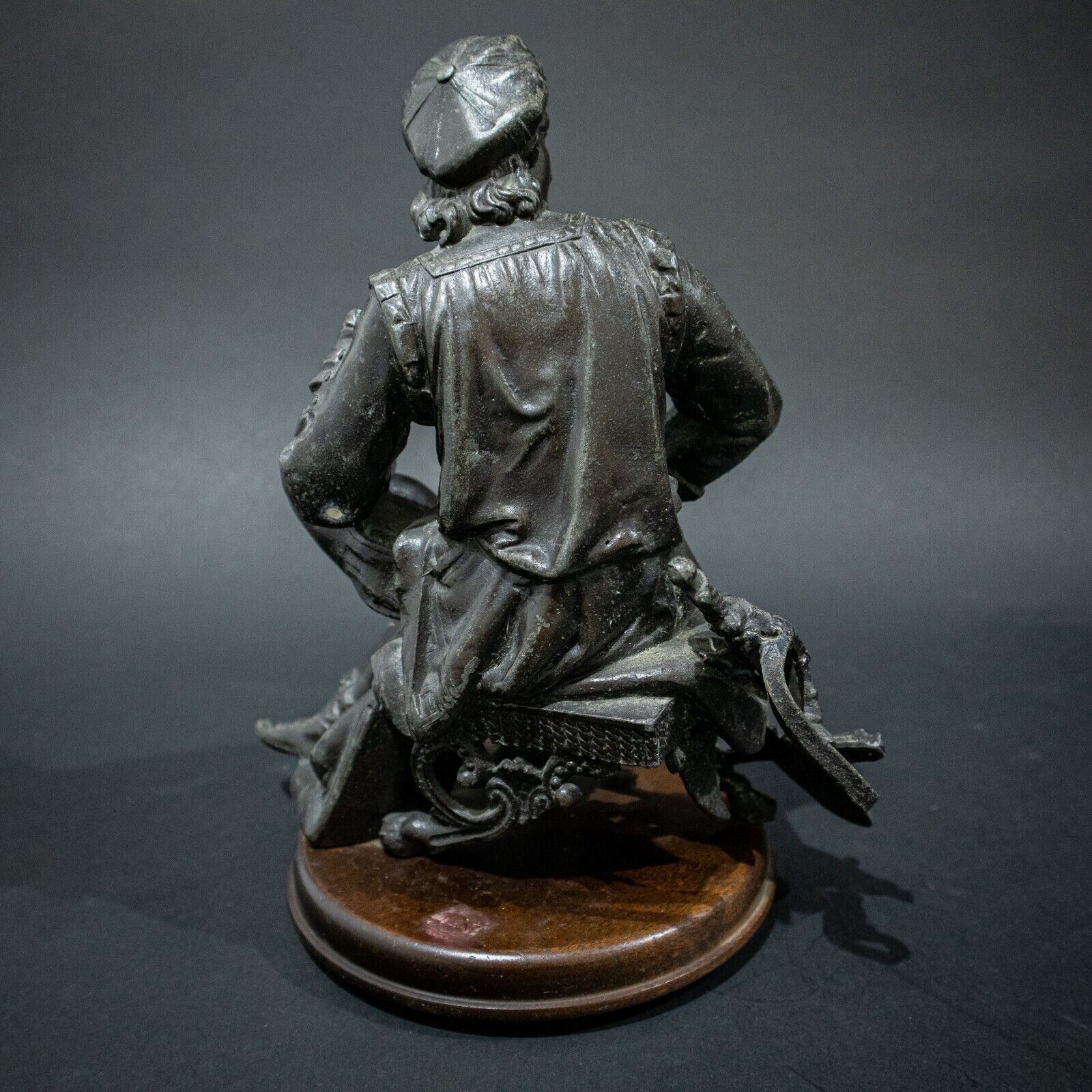 Spelter Figure Of An Artist, 1800s photo 165.0