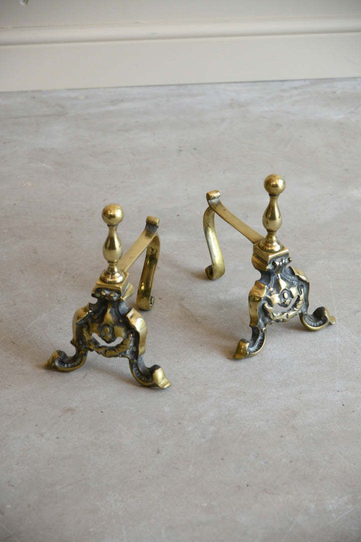 photo furniture Antique Brass Poker Rests, 1800s