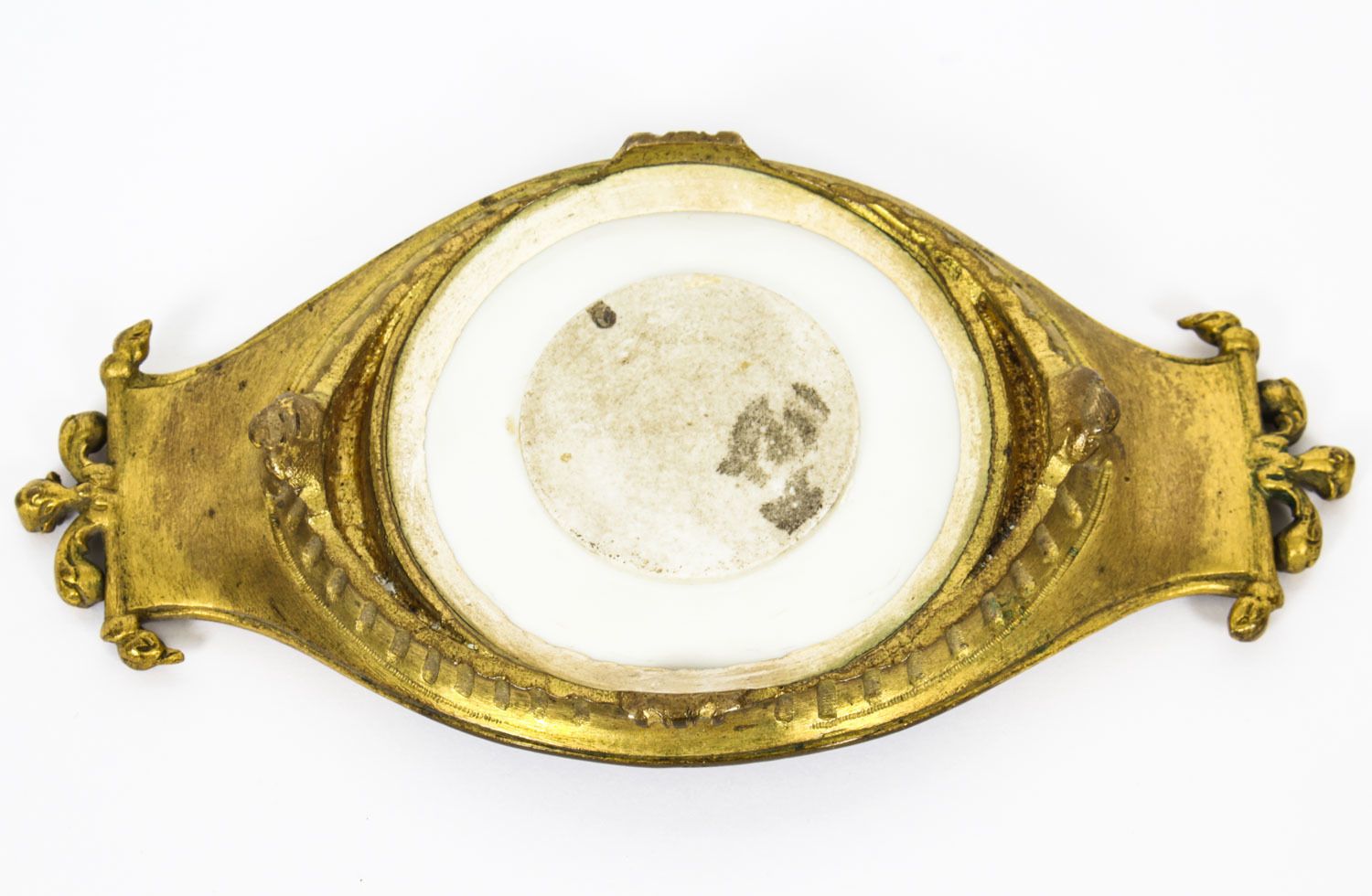 photo furniture Antique French Ormolu & Champleve Enamel Pin Tray 19th Century