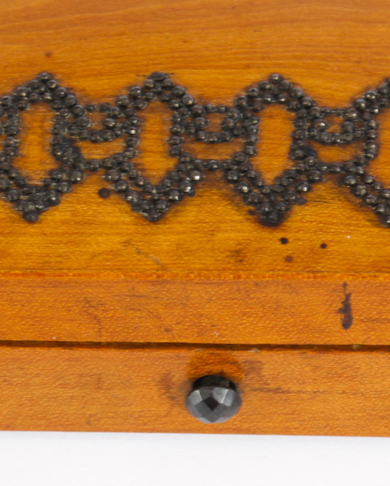 Antique French Satinwood Ecarte Playing Card Box 19th Century photo Home Decor