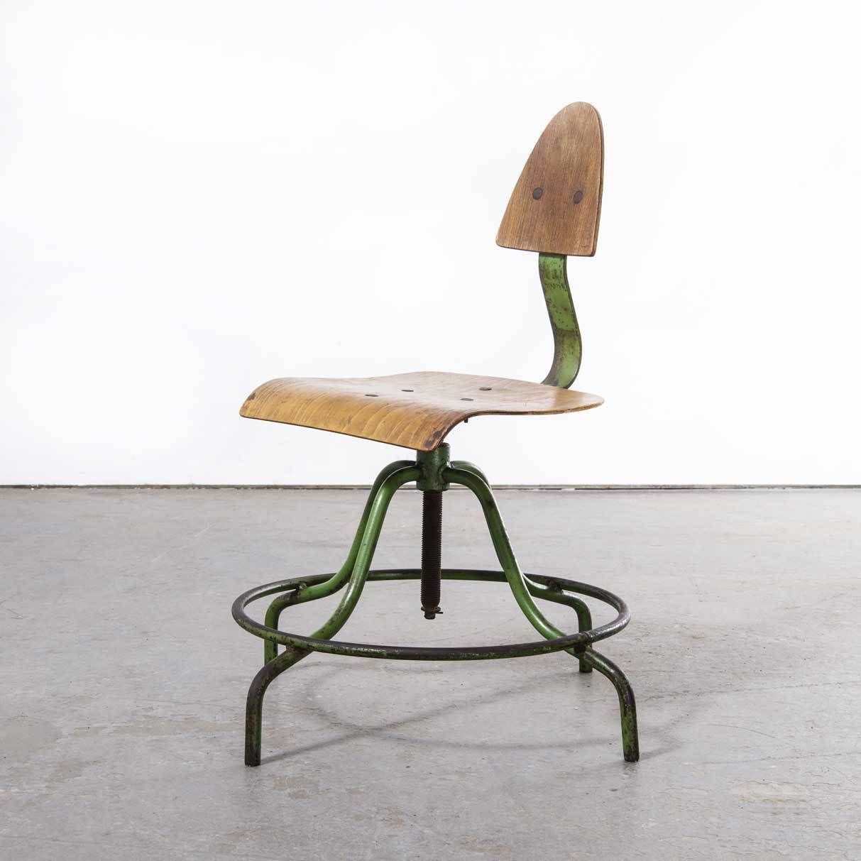 1950’s Industrial Czech Swivel Chair – (1767)