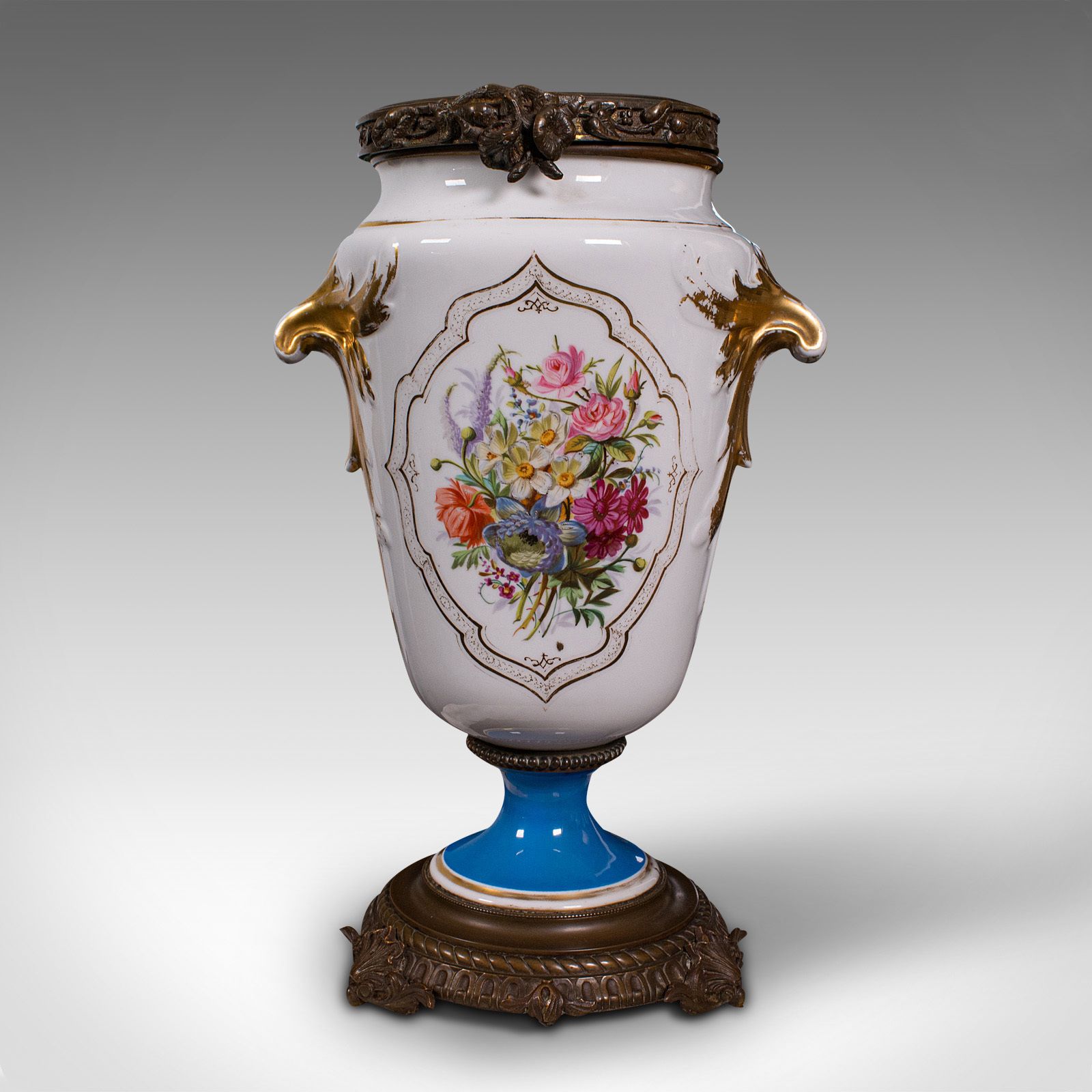 Antique Decorative Jardiniere, French, Ceramic, Display Planter, Vase photo furniture
