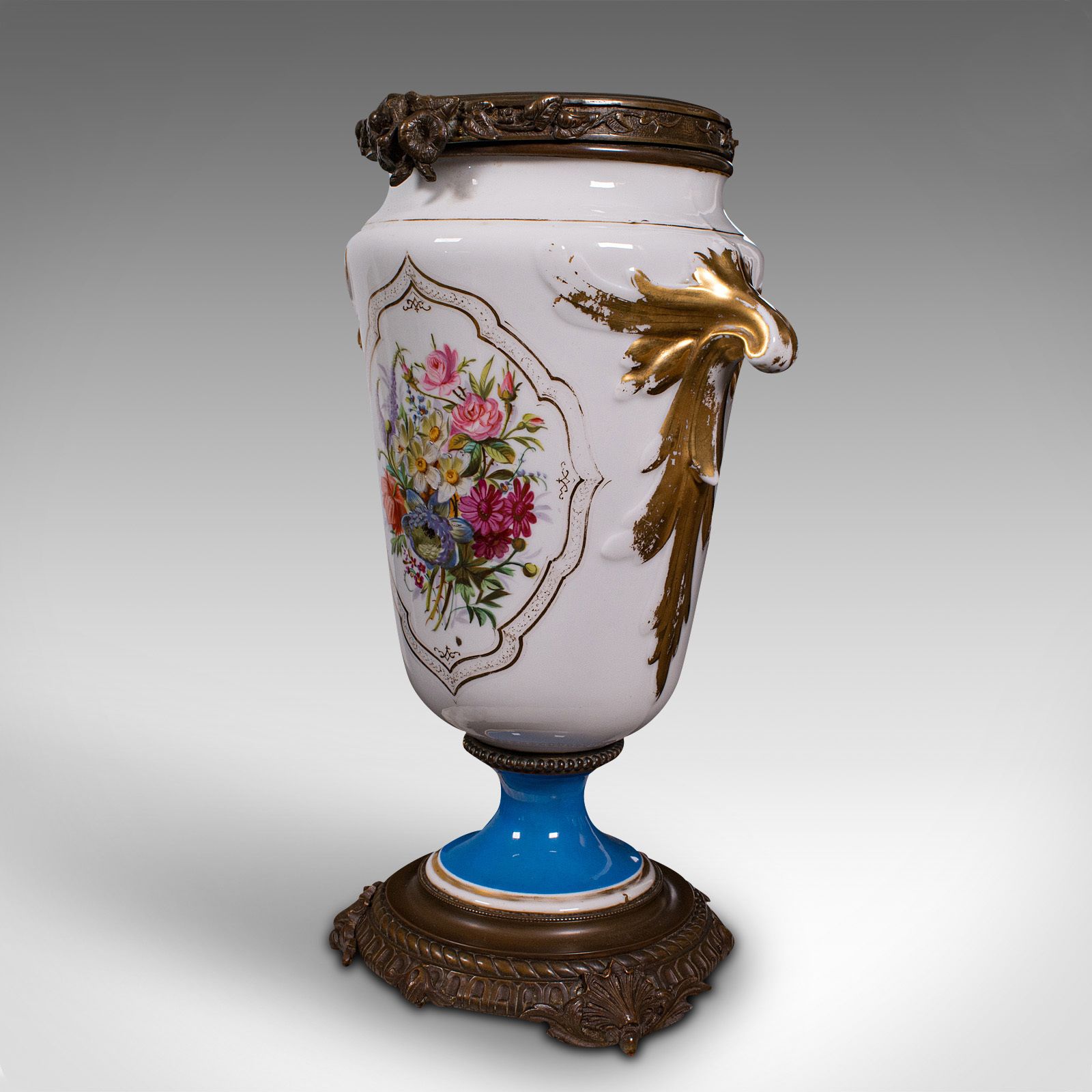 Antique Decorative Jardiniere, French, Ceramic, Display Planter, Vase photo for sale