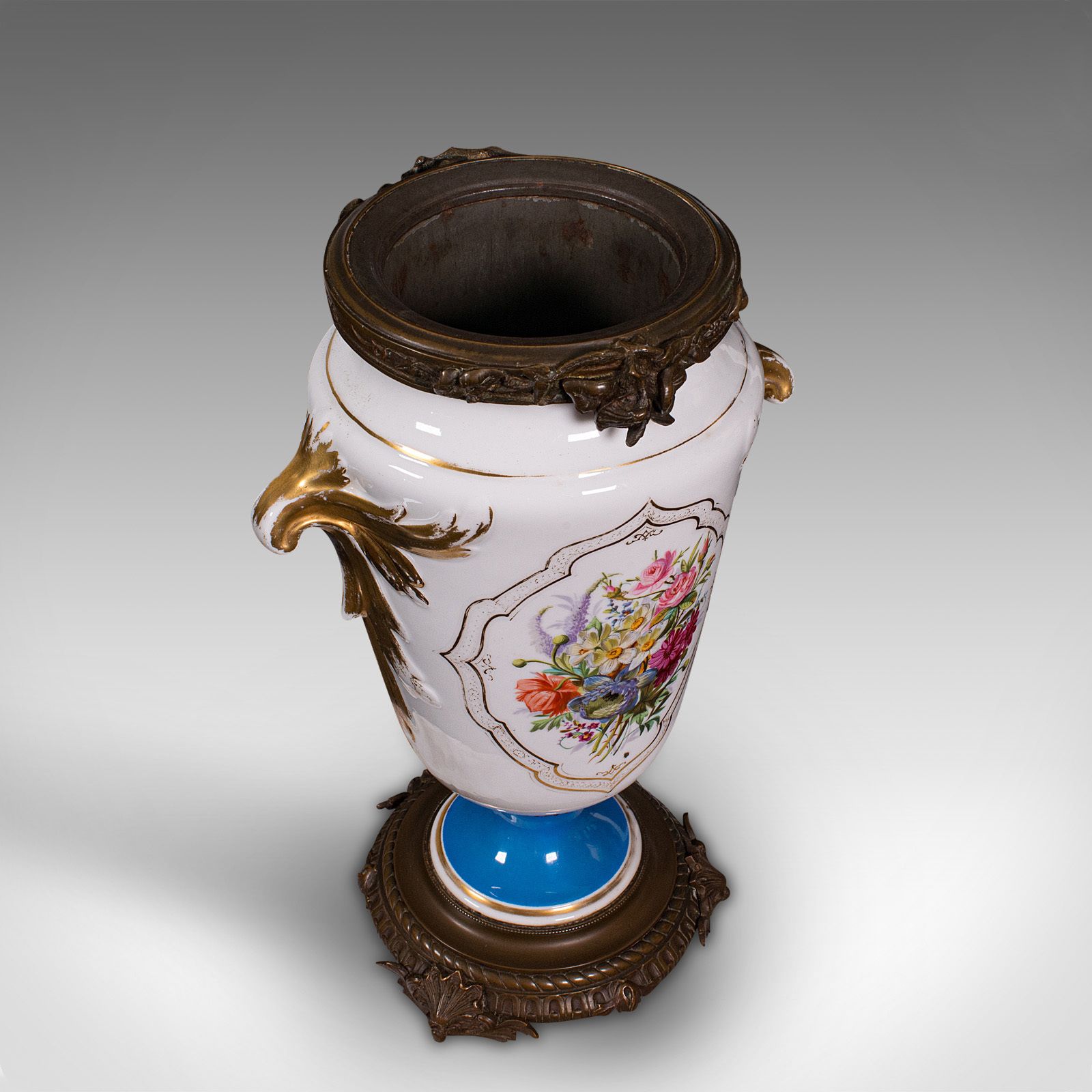 Antique Decorative Jardiniere, French, Ceramic, Display Planter, Vase photo buy