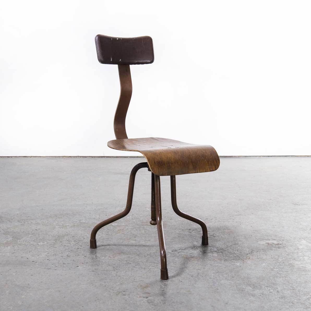 photo furniture 1950’s Industrial Czech Swivel Chair