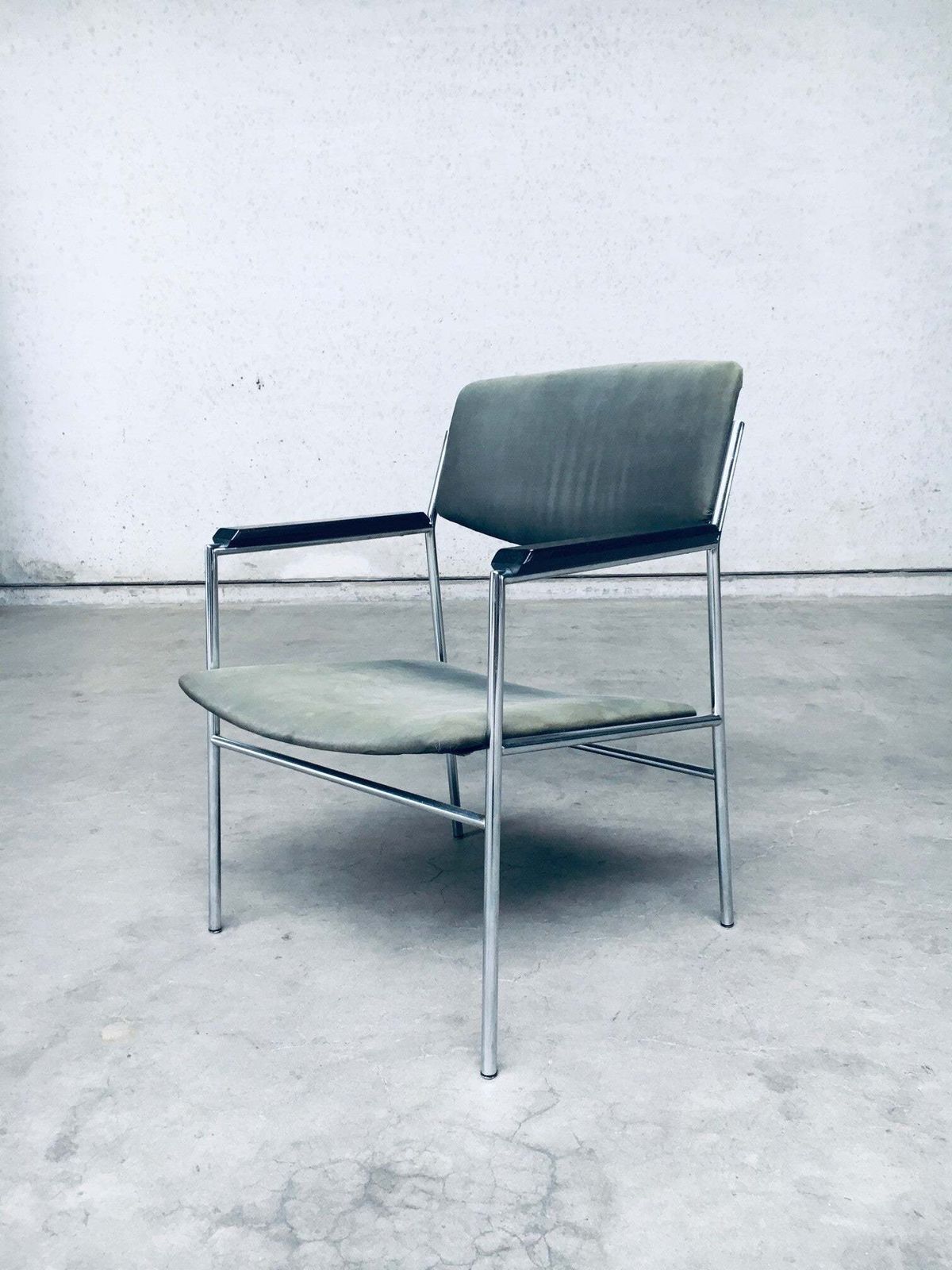 Midcentury Modern Dutch Design Armchair By Gijs Van Der Sluis, Netherlands 1960's photo buy