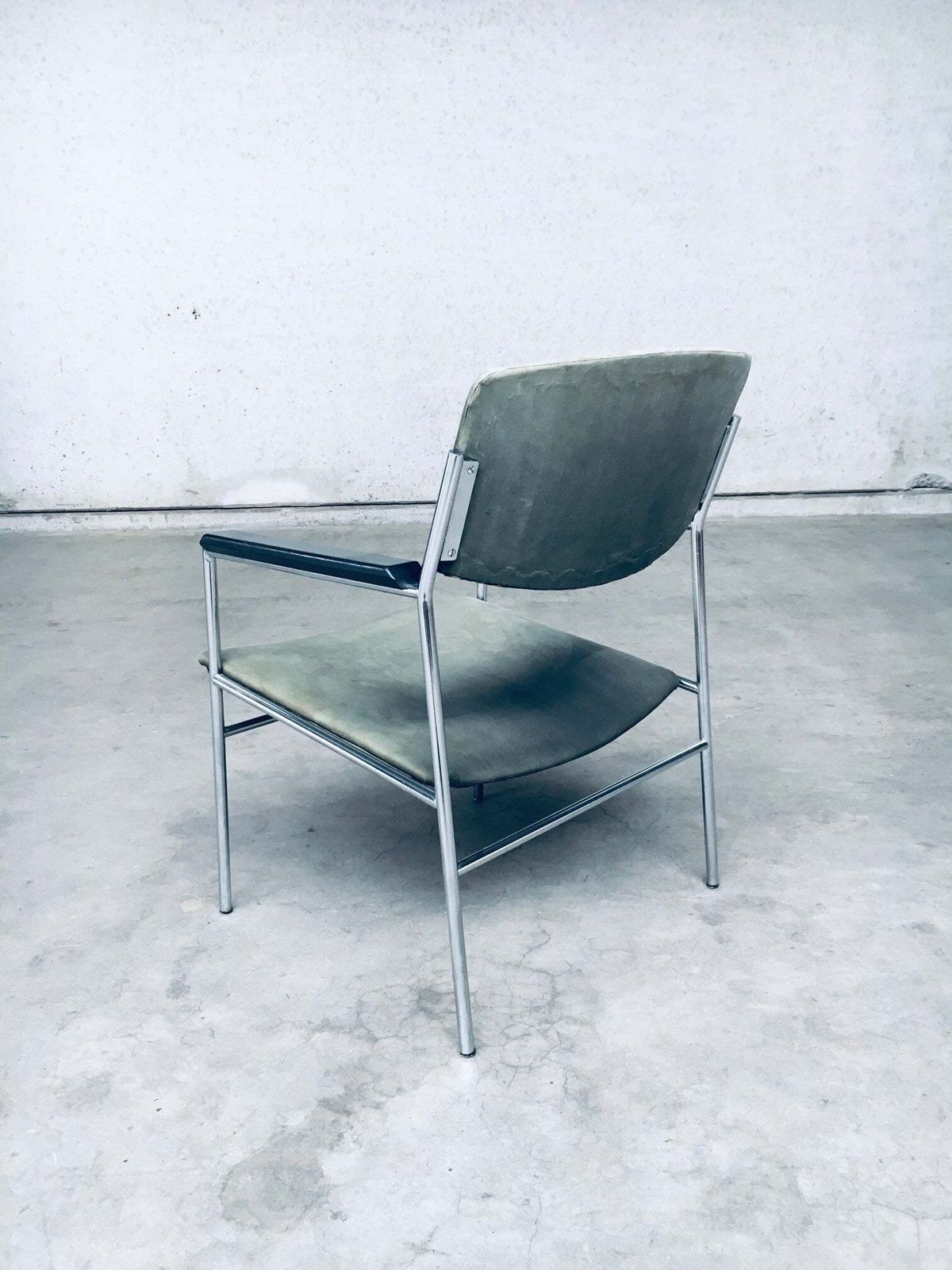 photo for sale Midcentury Modern Dutch Design Armchair By Gijs Van Der Sluis, Netherlands 1960's