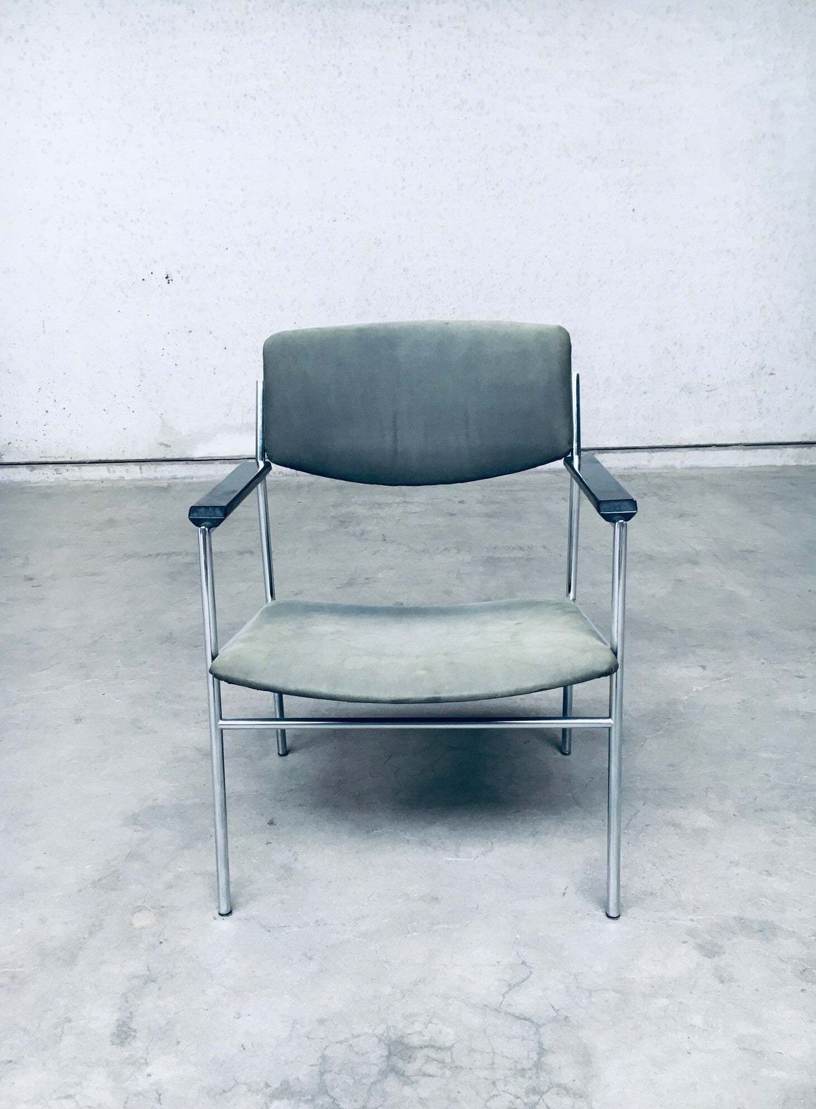 Furniture Midcentury Modern Dutch Design Armchair By Gijs Van Der Sluis, Netherlands 1960's photo