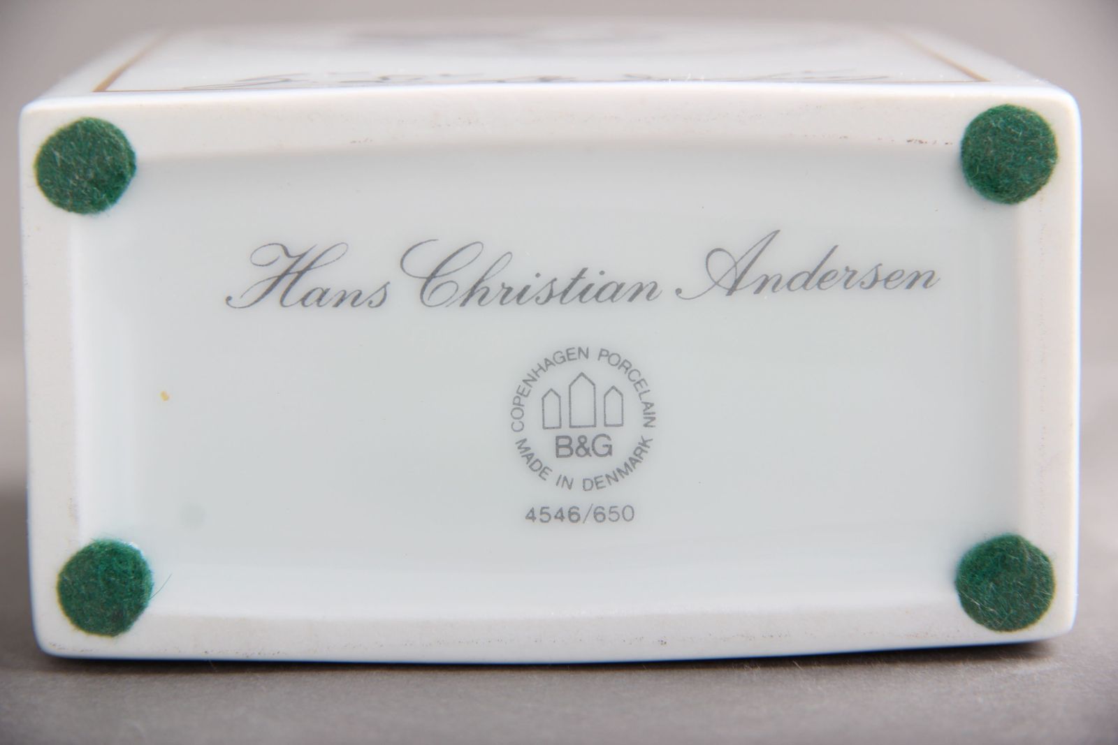 Teabox Bg, Hc Andreasen, Bing & Grøndahl Denmark, Porcelain 1975 photo furniture