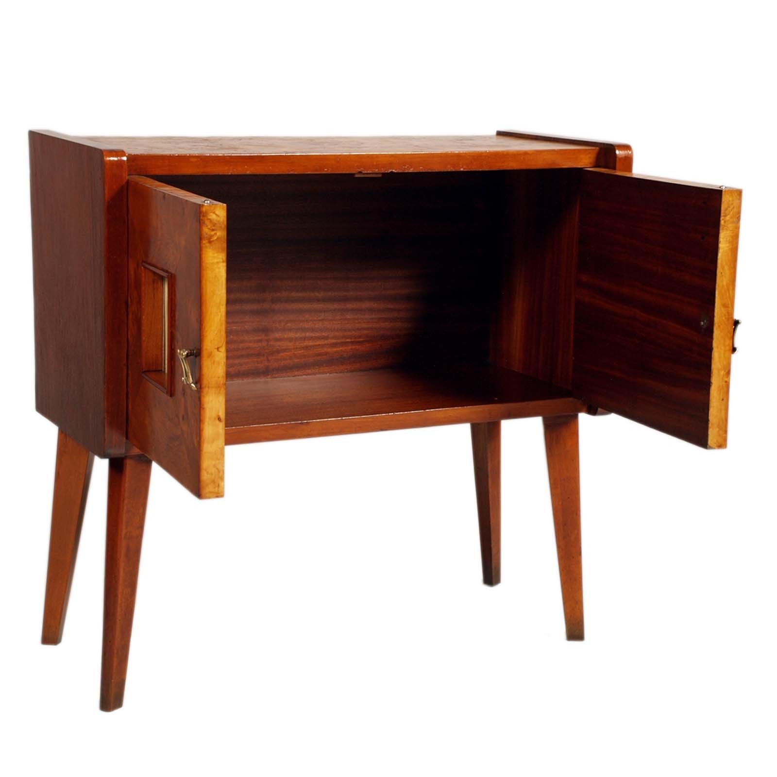Art Deco Cabinet Sideboard Meroni & Fossati Gio Ponti Attributed Walnut Elm Burl photo buy